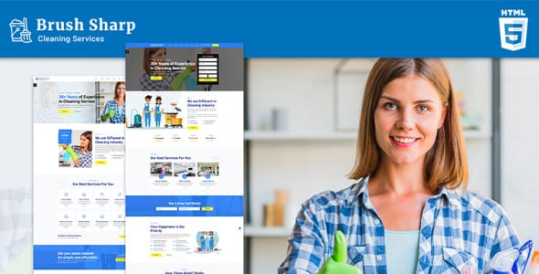 универсальный адаптивный шаблон сайта клининговых услуг