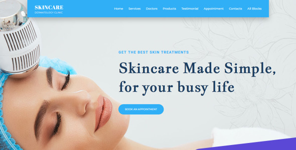 шаблон целевой страницы дерматологической клиники