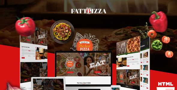шаблон сайта pizza and dinner html5
