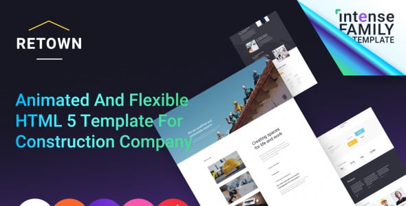 Construction Company Responsive Website Template