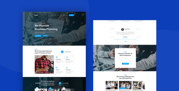 PSD шаблон на тему финансы