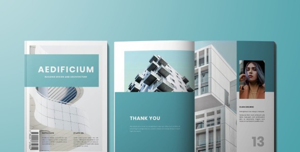 Magazine Template на тему графика