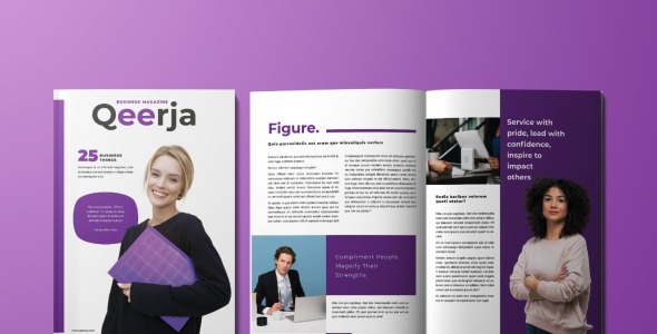 Magazine Template на тему графика