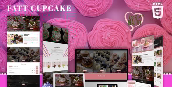 Fatt Cupcake Website Template
