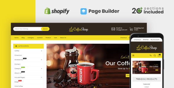 drinks & beverages store тема shopify