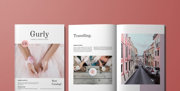 Magazine Template на тему графика