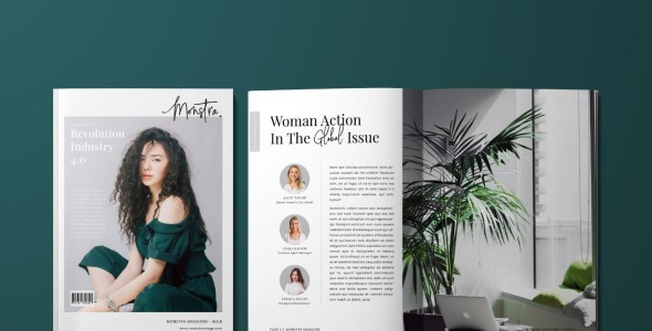 Magazine Template на тему графика