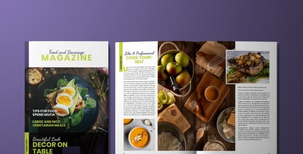 Magazine Template на тему графика