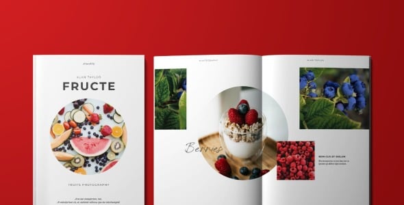 Magazine Template на тему графика