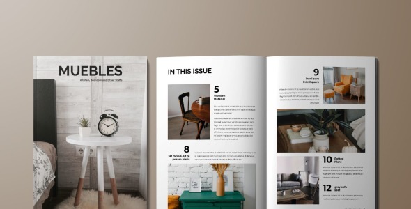 Magazine Template на тему графика