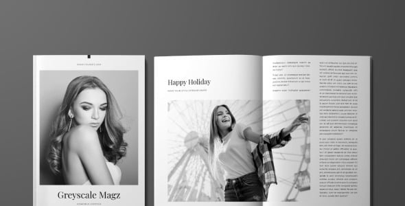 Magazine Template на тему графика