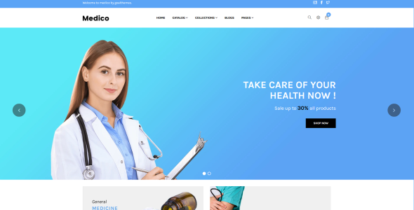 медицинская тема shopify