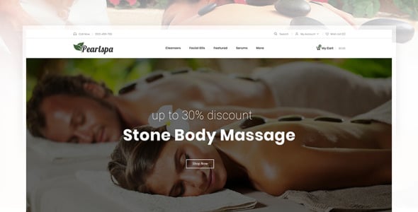 шаблон opencart массажного салона