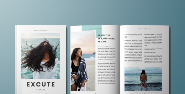 Magazine Template на тему графика