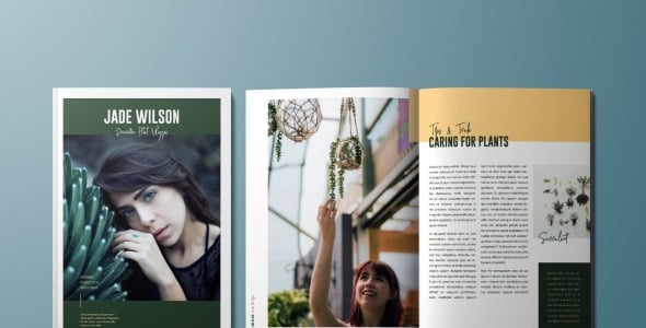 Magazine Template на тему графика