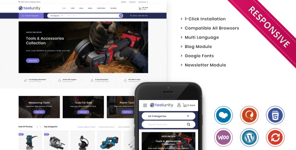 отзывчивая тема woocommerce tootstore responsive woocommerce theme