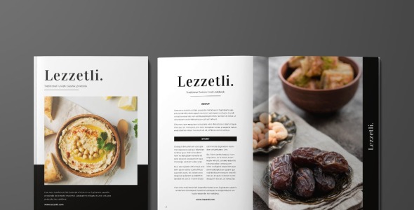Magazine Template на тему графика