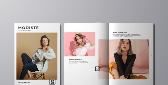 Magazine Template на тему графика
