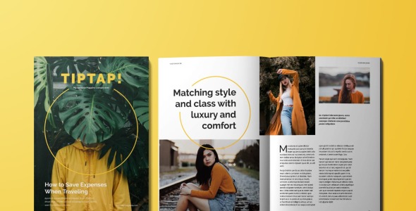 Magazine Template на тему графика