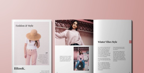 Magazine Template на тему графика