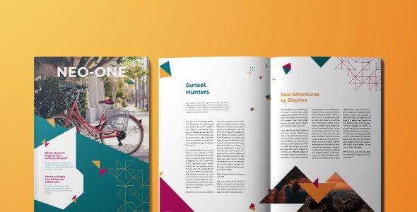 Magazine Template на тему графика