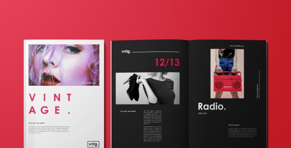 Magazine Template на тему графика