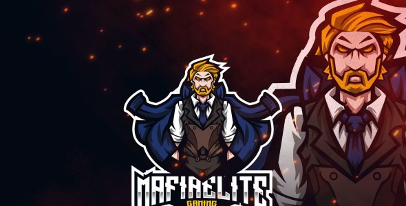 Шаблон логотипа на тему графика