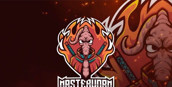 Шаблон логотипа на тему графика