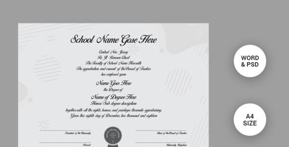 Шаблон сертификата на тему графика