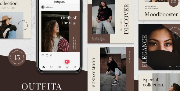 Шаблон для соцсетей на тему графика