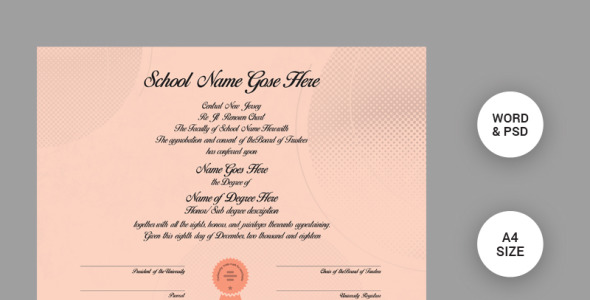 Шаблон сертификата на тему графика