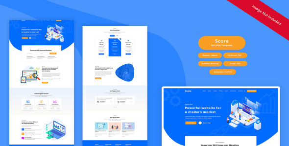 PSD шаблон на тему бизнес и услуги
