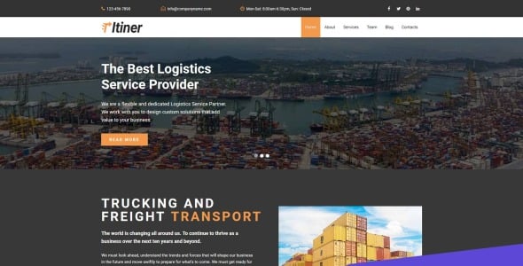 транспортный шаблон moto cms 3
