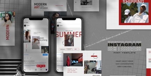 Шаблон для соцсетей на тему графика