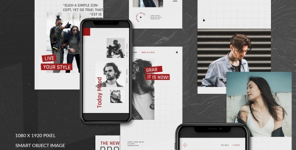 Шаблон для соцсетей на тему графика