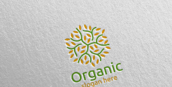 Шаблон логотипа на тему графика