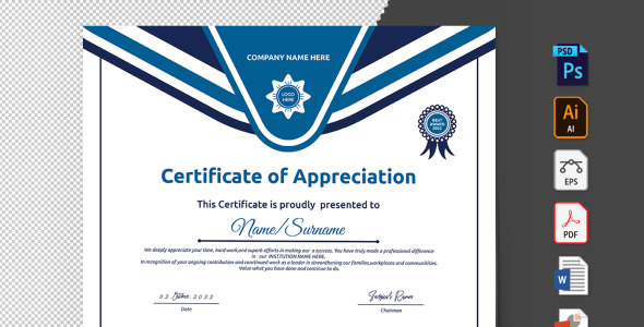 Шаблон сертификата на тему графика