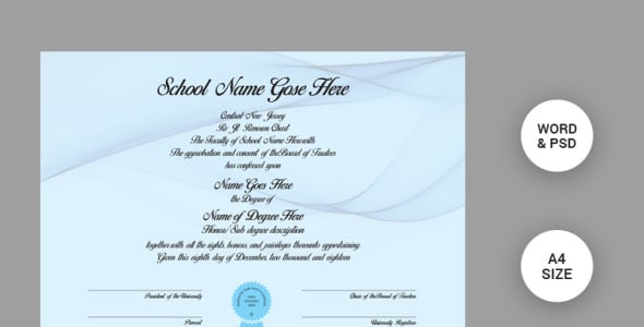 Шаблон сертификата на тему графика