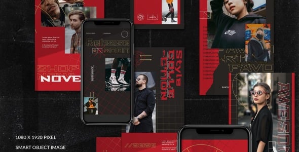 Шаблон для соцсетей на тему графика