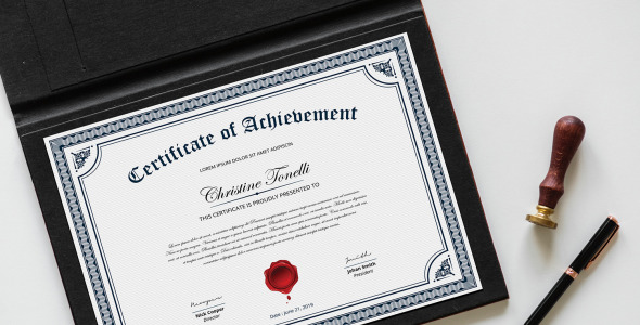 Шаблон сертификата на тему графика