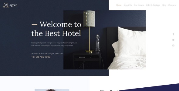 шаблон hotel moto cms 3