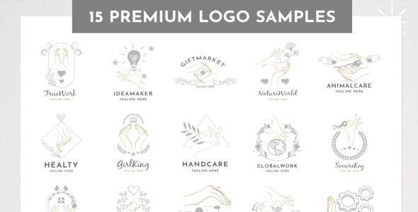 Шаблон логотипа на тему графика