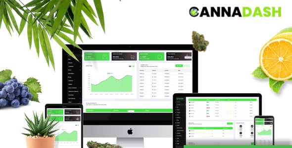 cannabis &amp; weed vendor crm dashboard management system html5 admin template