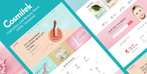 шаблон сайта косметического и медицинского магазина