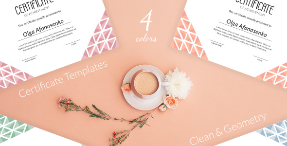 Шаблон сертификата на тему графика