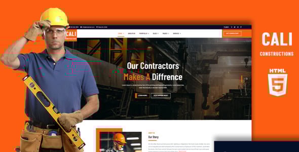 строительство и инструменты магазин html5 шаблон сайта
