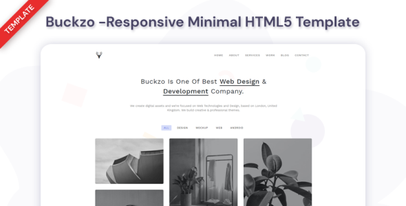Responsive Minimal Website Template