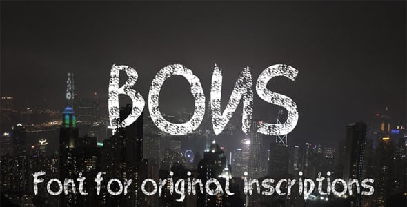 Шрифт на тему графика