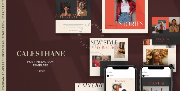 Шаблон для соцсетей на тему графика