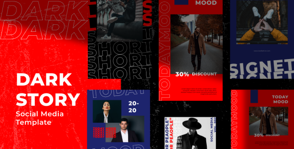 Шаблон для соцсетей на тему графика